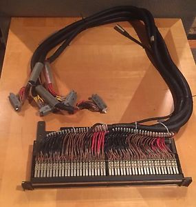 ADC 96 point TT Patchbay Wired with Cabling EDAC ELCO Audio Patch Bay