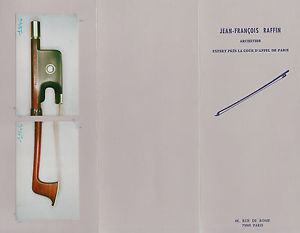 A very fine French certified violin bow by E.A. Ouchard,ca.1935,SUPERB!