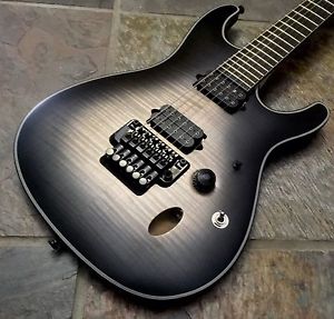 IBANEZ SIX6DFM DCB IRON LABEL S DARK SPACE BURST FLAMED MAPLE ELECTRIC GUITAR