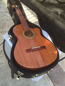 Pilarte Cutaway Classical Guitar with a well made case