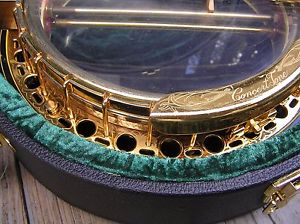 1960's Vintage Salstrom Gold Plated 5 String Concert Tone (Concertone) Banjo