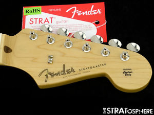 Vintage 56 USA Fender Strat NECK & TUNERS Stratocaster American Maple Thick "V"