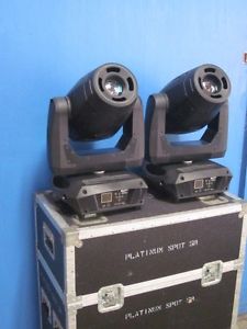 Elation Platinum 5R Pro Professional Moving Head Stage Light Pair and Road Case