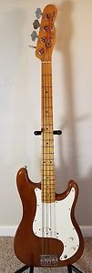 1983 (?) Fender Bullet Bass Deluxe, Transparent Walnut, Mustang pickups, USA