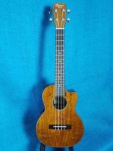 MIM: Ohana Tenor TK-270GCE All Solid Acacia A/E Gloss Setup Uke Ukulele 210