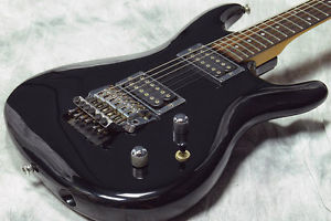 90's Ibanez JS-1 Joe Satriani Signature Initial Model Black Electric Guitar w/HC