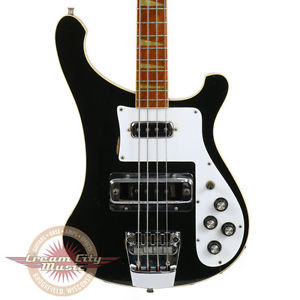 VINTAGE 1978 RICKENBACKER RICK RIC 4001 ELECTRIC BASS GUITAR JETGLO