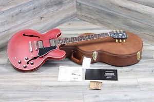 2014 Gibson ES-335 Hollow Body Electric Guitar Satin Red Cherry CLEAN!