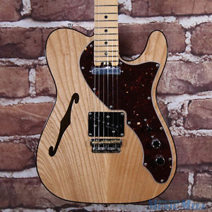 Fender American Elite Thinline Telecaster Electric Guitar Natural 9651 w/HSC