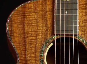 Zager EZ-Play Modified Breedlove Pursuit Concert Koa Acoustic Electric Guitar