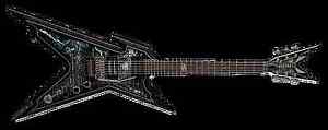 NEW DEAN DIMEBAG RAZORBACK CEMETERY GATES ELECTRIC GUITAR W/Dean Hard Shell Case