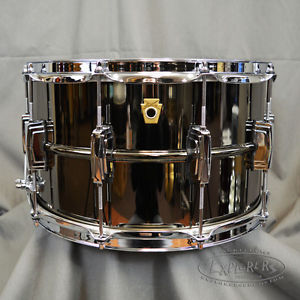Ludwig 8X14 Supraphonic Black Beauty Brass Black Nickel Smooth Shell Snare Drum