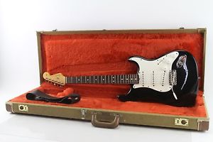 1997 Fender Stratocaster 6 String Right Handed Black Electric Guitar Made in USA