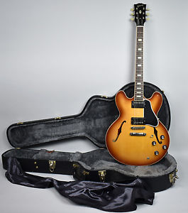 2011 Gibson ES-335 Iced Tea Burst Block Inlay Reissue Electric Guitar USA w/OHSC