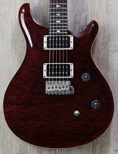 PRS Paul Reed Smith CE 24 Wood Library Quilt Top Guitar, Black Cherry