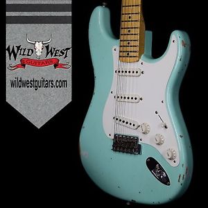 Fender Custom Shop 1957 Stratocaster Relic Surf Green Maple Board