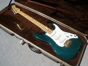 1983 Fender Stratocaster Gold Elite - Translucent Emerald Finish - Gold Hardware