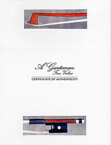 A superb old French certified violin bow by Charles Peccatte, 1880, NICE!