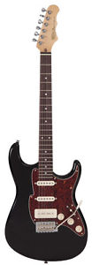 Fret King FKV6SPBK Corona SP Electric Guitar - Gloss Black