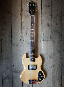 1972 VINTAGE GIBSON EBO L BASS - NATURAL FINISH WITH HARDSHELL CASE