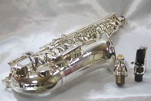 YAMAHA YAS 62S Alto saxophone Silver plated in Mint condition with G1 neck