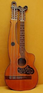 Harfengitarre, Harp Guitar, ca.1930, 15 Saiten, Kontragitarre, Vintage Guitar
