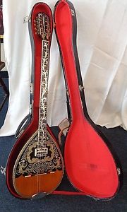 ZOZEF Terzivasian VINTAGE GREEK BOUZOUKI w/ Hard Case - 1967 -MERMAID DESIGN!