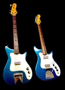 KAPA “Continental” GUITAR & BASS MATCHED SET 1968 Made in the USA. Rare Relic