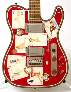 Walla Walla Guitar Company 2015 Maverick Pro T-Top Crystal Pin-up Girls