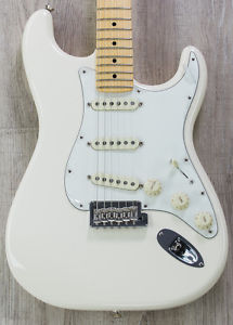 Fender American Professional Stratocaster Guitar, Olympic White, Maple Board