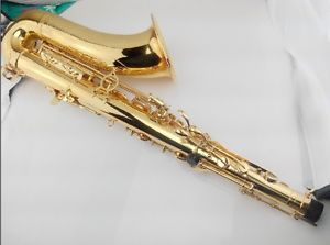 Professional Gold Laquer U-Shape B Flat Brass Tenor Saxophone *