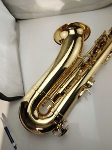 Gold Professional Gold Laquer U-Shape B Flat Brass Tenor Saxophone