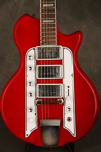 original 1963 Airline Town & Country TRANSPARENT RED/CHERRY wood body