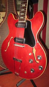 Vintage 1967 Gibson ES-330 TD Longneck Electric Guitar Cherry Original Case NICE