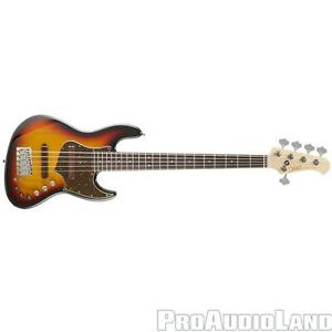 Xotic XJ-1T 5-String Bass Guitar Rosewood Fretboard 3-Tone Sunburst NEW