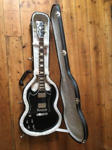 Left handed Gibson USA SG Standard 2010 Ebony with hard case