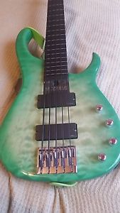 1999 Modulus Quantum Q5 Five-String Lined Fretless Bass Guitar