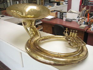 GOOD JUPITER BBb BRASS SOUSAPHONE, NO DENTS, READY TO PLAY, WITH CASE!