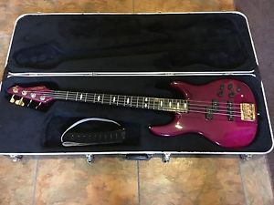 Peavey Dyna Unity Series Purple Active Bass Guitar w/ Hard Shell Case USA
