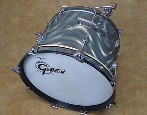 Vintage 1960's Gretsch 14x20 Bass Drum Moonglow Satin Flame