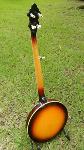 Gibson Style 5-string Banjo Neck with Tuners & Matching RB-100 Resonator - NICE!