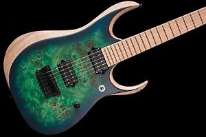 Ibanez RGD Iron Label RGDIX6 6 String Poplar satin Surreal Blue Burst no case