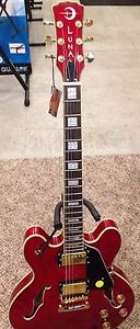 LUNA GUITAR ATH 501 RED ATHENA SEMI-HOLLOW Electric TRANS CHERRY