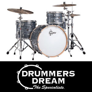 Gretsch Renown 4 Piece Maple 24" Drum Kit with Hardware Silver Oyster RRP $4299