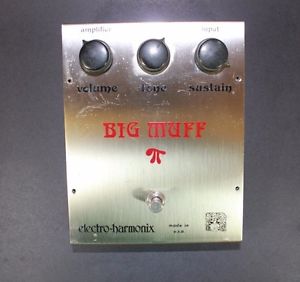 Vintage Electro Harmonix Big Muff Pi White Can Ram's Head Guitar Effects Pedal