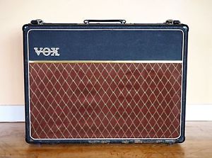 1964 Vox AC30/6 Bass Vintage Tube Amp, Gray Panel Top Boost JMI UK AC30