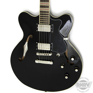 Hofner CT Verythin Hollowbody Guitar Black