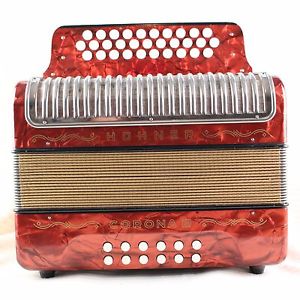 RARE HOHNER Corona III Classic button accordion in BbEbAb (A17178)