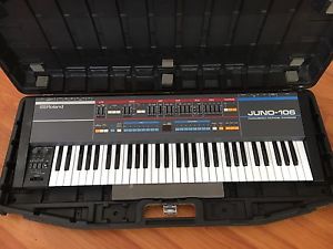 Vintage Roland Juno 106 Synth with original Roland case