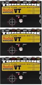 Radial Headbone VT - Tube Amp Head Switcher (3-pack) Value Bundle